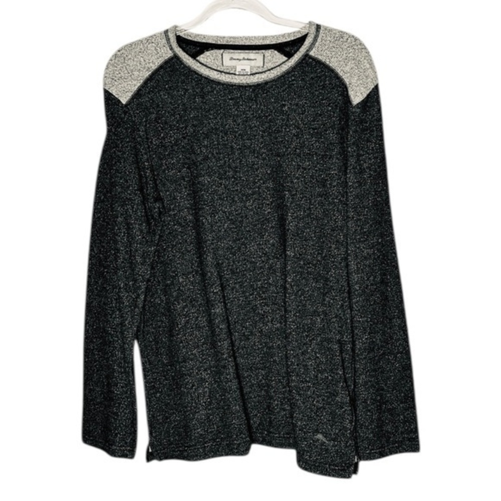 Tommy Bahama Charcoal & Light Gray Crewneck Sweater Sweatshirt Style 22901